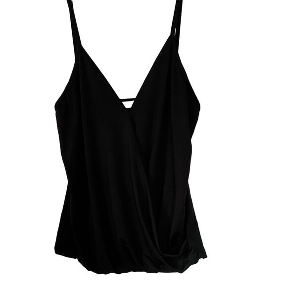 Cheng Xin Black Sleeveless Cross Over Tank Top Size Small - Picture 3 of 6